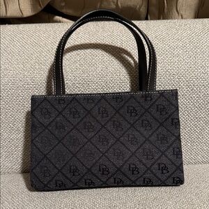 Dooney & Bourke Black Monogram East West Mini Bag